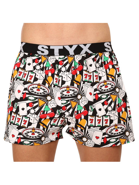 Styx Set od tri - muške gaće Styx art sportski elastični gumeni pojas višebojne