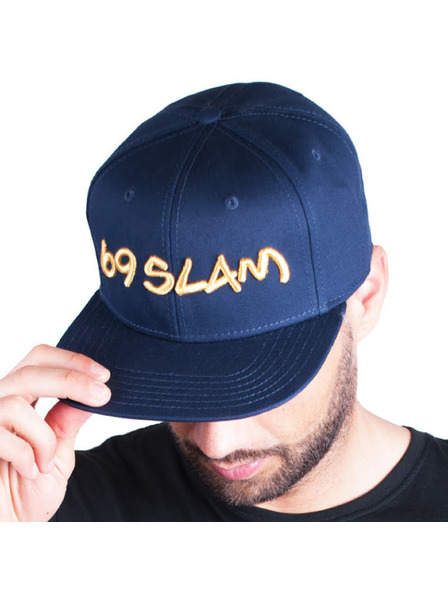 69slam Kapa sa šiltom 69SLAM logo - JP tamno plava sa zlatnim natpisom