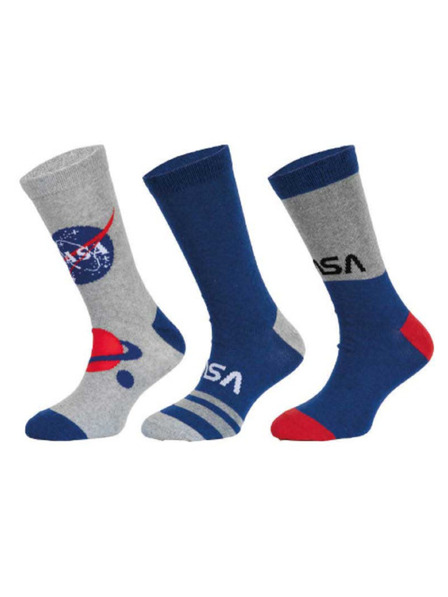 Trenýrkárna Set od tri - dječje čarape NASA višebojne (39269/blue)