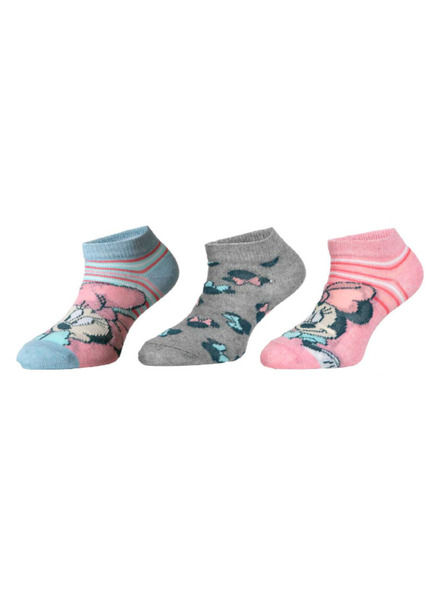 Trenýrkárna Set od tri - dječje čarape Minnie višebojne (38614/grey)