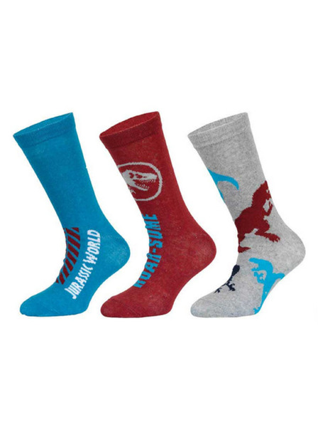 Trenýrkárna Set od tri - dječje čarape Jurassic World višebojne (39267/red)