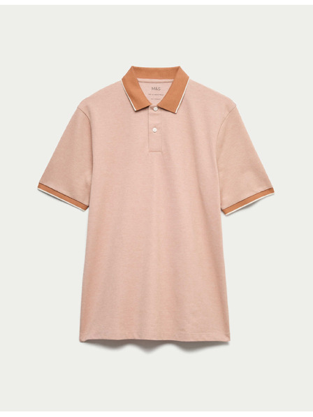 Marks & Spencer Polo majica Pique s naglašenim rubovima The Ultimate Marks & Spencer narančasta