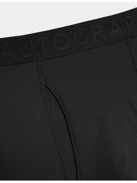 Marks & Spencer Prugaste muške gaće Microskin, set od 5 kom Marks & Spencer crna
