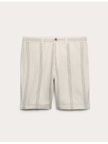 Marks & Spencer Chino šortke, od mješavine lana Marks & Spencer bež