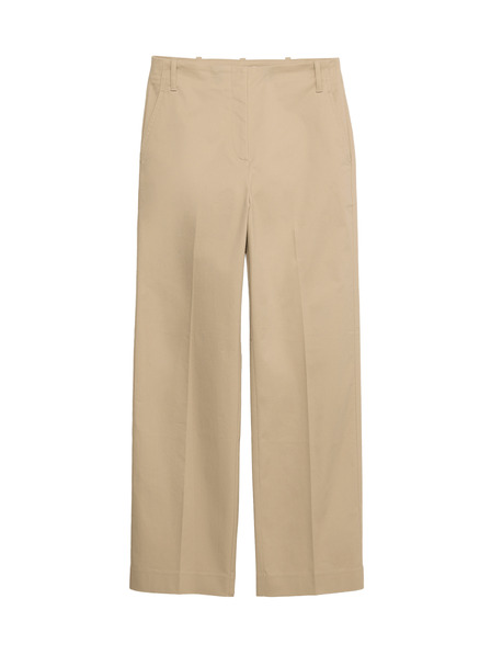 Marks & Spencer Ankle hlače, ravnih nogavica, s visokim udjelom pamuka Marks & Spencer bež