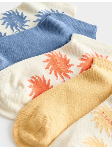 Marks & Spencer Kratke čarape Trainer Liners™ s visokim udjelom pamuka, 5 pari u pakiranju (6 malo – 7 veliko) Marks & Spencer krem