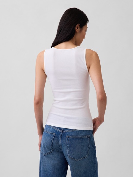 GAP Rebrasta majica bez rukava s logom GAP