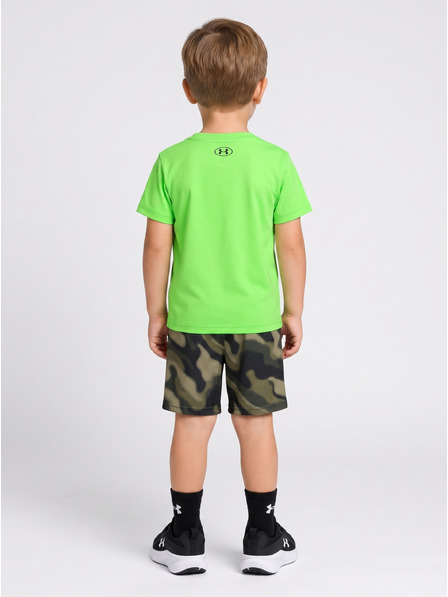 Under Armour Dječački set Under Armour UA TECH PRINTED SS SHORT SET-GRN