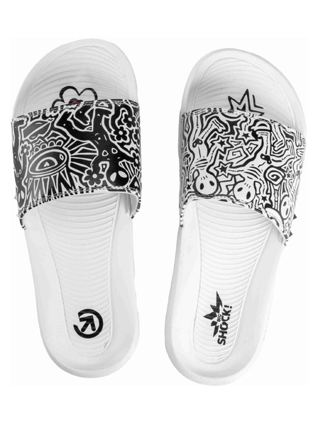 Meatfly Meatfly papuče Tonny Big Shock White / Black