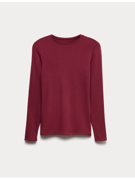 Marks & Spencer Termoaktivna majica s okruglim izrezom, s tehnologijom Heatgen™, srednja toplina Marks & Spencer crvena
