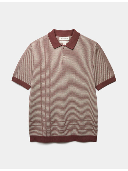 Marks & Spencer Pletena pamučna polo majica klasičnog kroja Marks & Spencer smeđa