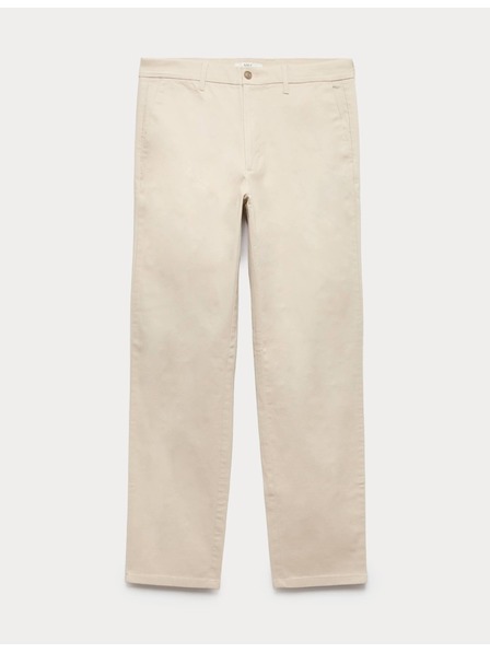 Marks & Spencer Rastezljive chino hlačice normalnog kroja Marks & Spencer bež