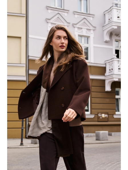 Moodo Kratka smeđa jakna Moodo