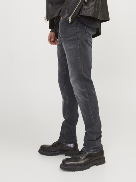 Jack & Jones JJIGLENN muske crne slim fit traperice