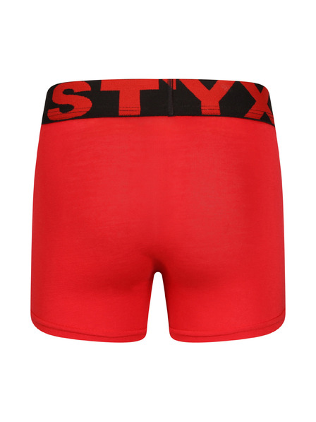 Styx Dječje bokserice Styx sportski elastični crvene