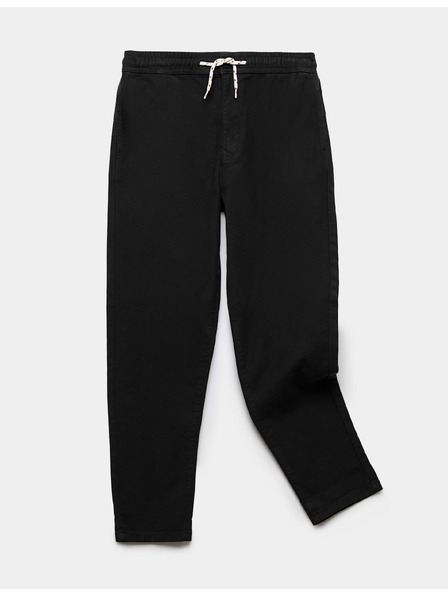 Marks & Spencer Labave chino hlače s visokim udjelom pamuka i elastičnim pojasom (6–16 godina) Marks & Spencer crna