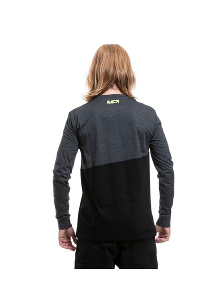 Meatfly Meatfly muška majica s dugim rukavima Judgement Charcoal Heather / Black
