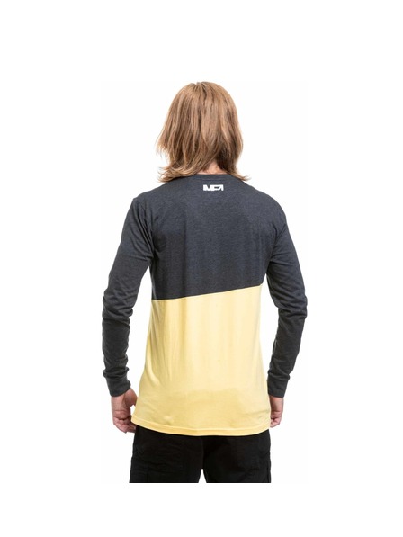 Meatfly Meatfly muška majica s dugim rukavima Judgement Yellow Cream / Charcoal Heather