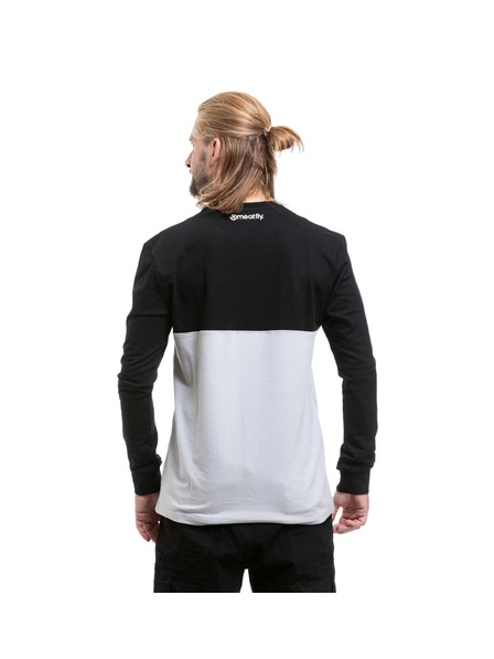 Meatfly Muška majica dugih rukava Meatfly Harvey Black / Quiet Gray