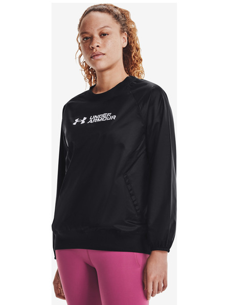 Under Armour Ženska majica s kapuljačom Under Armour Recover Storm Woven Shine Crew