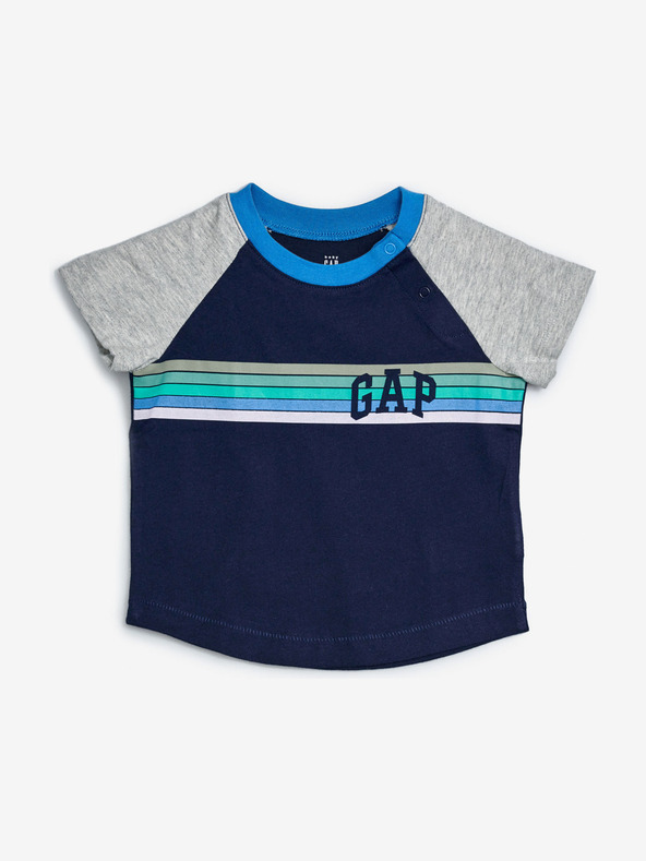 GAP Logo Arch Raglan Majica dječja plava siva