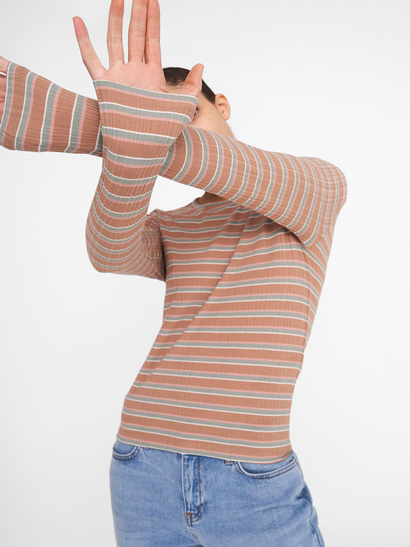 Noisy May Noisy May Stevie smeđa majica na pruge