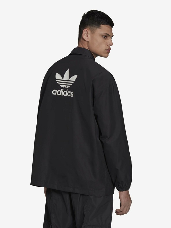 adidas Originals Crna adidas Originals trenerska jakna, muška lagana košulja