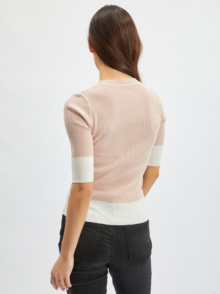 Orsay Bijelo-ružičasti ženski pulover ORSAY