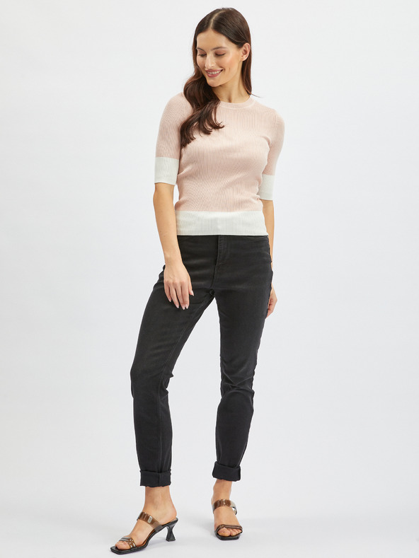 Orsay Bijelo-ružičasti ženski pulover ORSAY