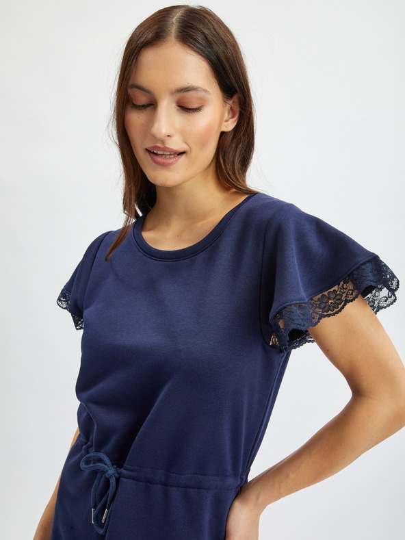 Orsay Tamnoplava ženska sportska haljina s čipkom ORSAY