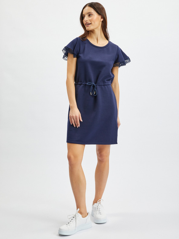 Orsay Tamnoplava ženska sportska haljina s čipkom ORSAY