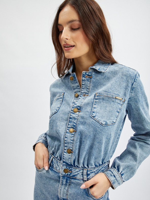 Orsay Svjetloplava ženska haljina od trapera ORSAY