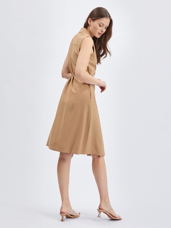 Orsay Svjetlosmeđa ženska haljina na preklop ORSAY