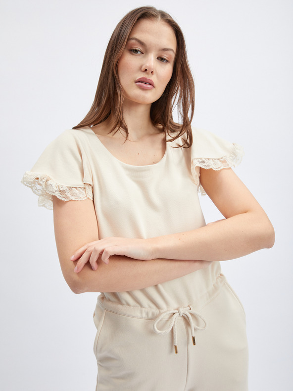 Orsay Krem ženski kombinezon ORSAY