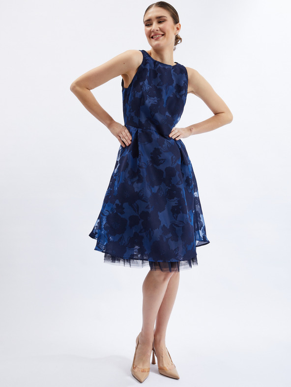 Orsay Tamnoplava ženska haljina s ukrasnim detaljem ORSAY