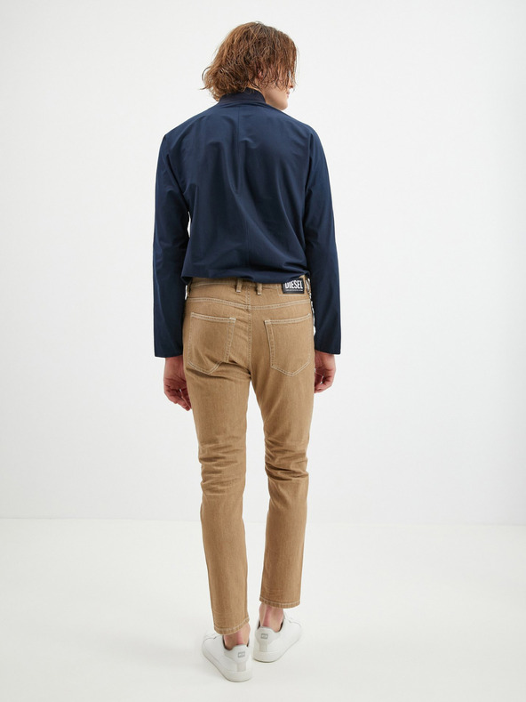 Diesel Smeđe muške skraćene uske traperice Diesel