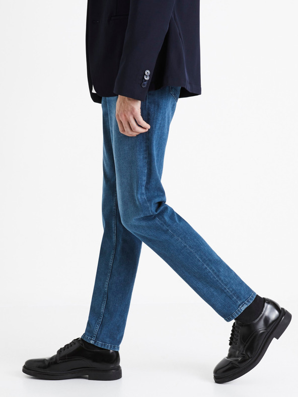 Celio Plave muške slim fit traperice Celio C25 Dosoft25