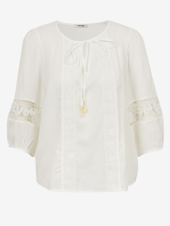 Orsay Bijela ženska bluza s čipkom ORSAY