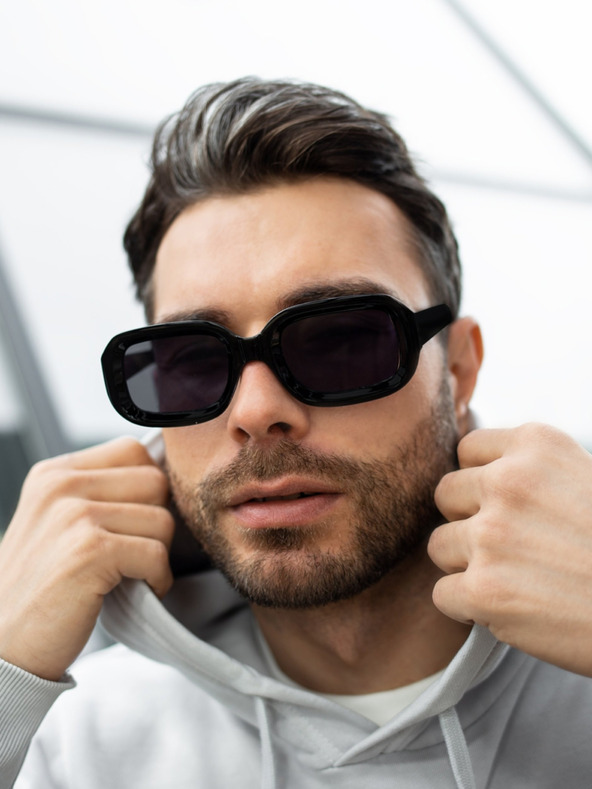 VEYREY VeyRey Sunčane naočale uglaste Helmi crne