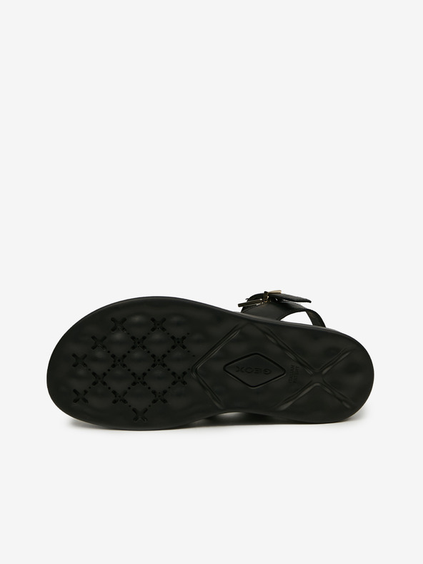 Geox Geox crne ženske kožne sandale