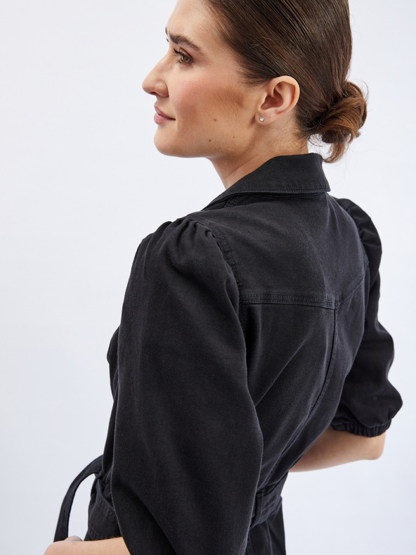 Orsay Crni ženski kombinezon od trapera ORSAY