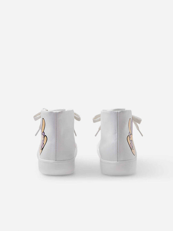 Reima Bijele Reima Peace visoke tenisice za djevojčice do gležnja