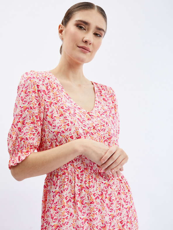 Orsay Narančasto-ružičasta ženska haljina cvjetnog uzorka ORSAY