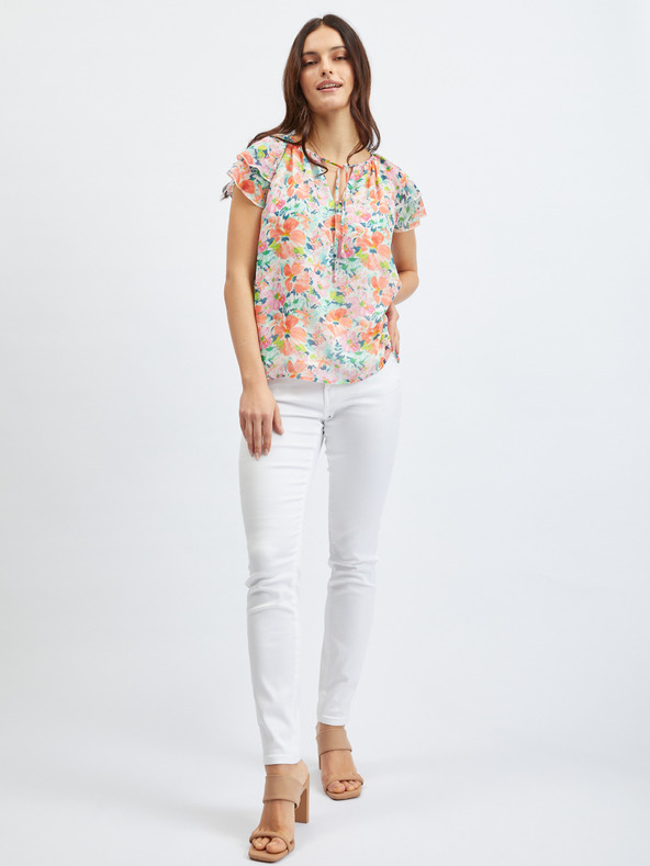 Orsay Ružičasto-krem ženska bluza cvjetnog uzorka ORSAY