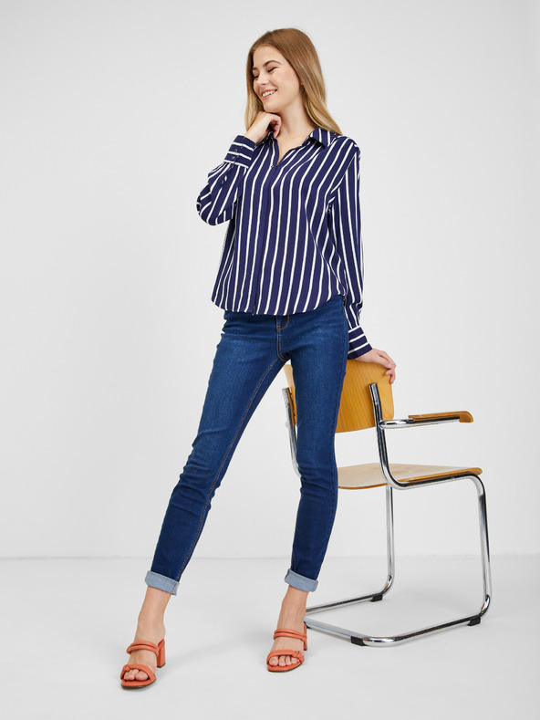 Orsay Bijelo-plava prugasta bluza za žene ORSAY