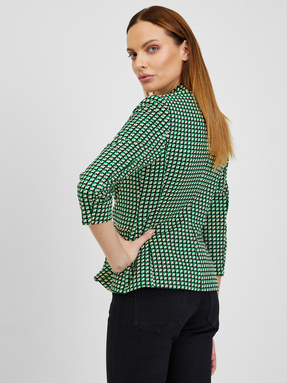 Orsay Bijelo-zeleni ženski sako na kockice ORSAY