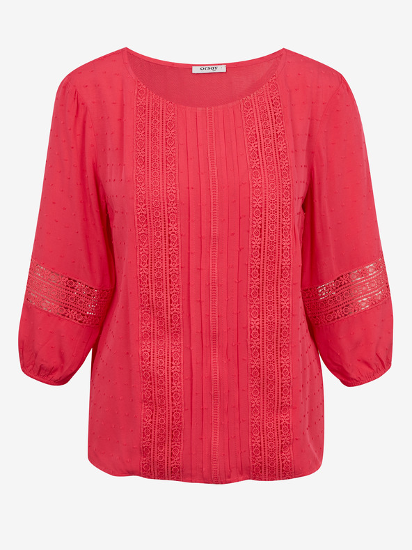 Orsay Tamnoružičasta ženska bluza s čipkom ORSAY