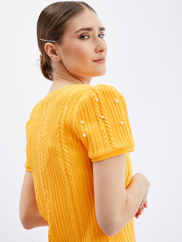 Orsay Žuta ženska majica s ukrasnim detaljima ORSAY