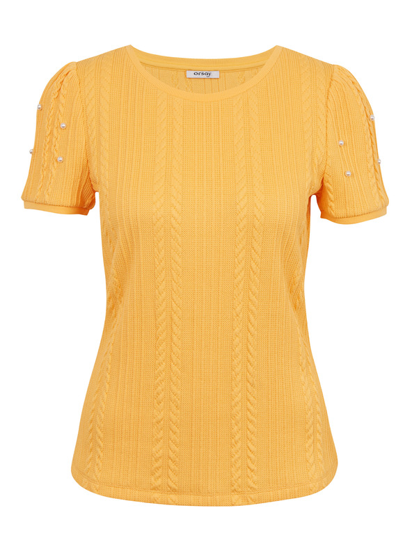 Orsay Žuta ženska majica s ukrasnim detaljima ORSAY