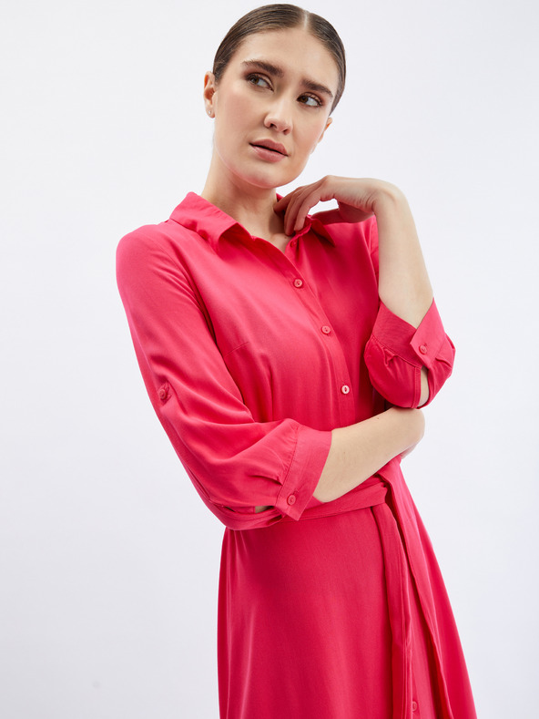 Orsay Tamnoružičasta ženska košulja-haljina ORSAY